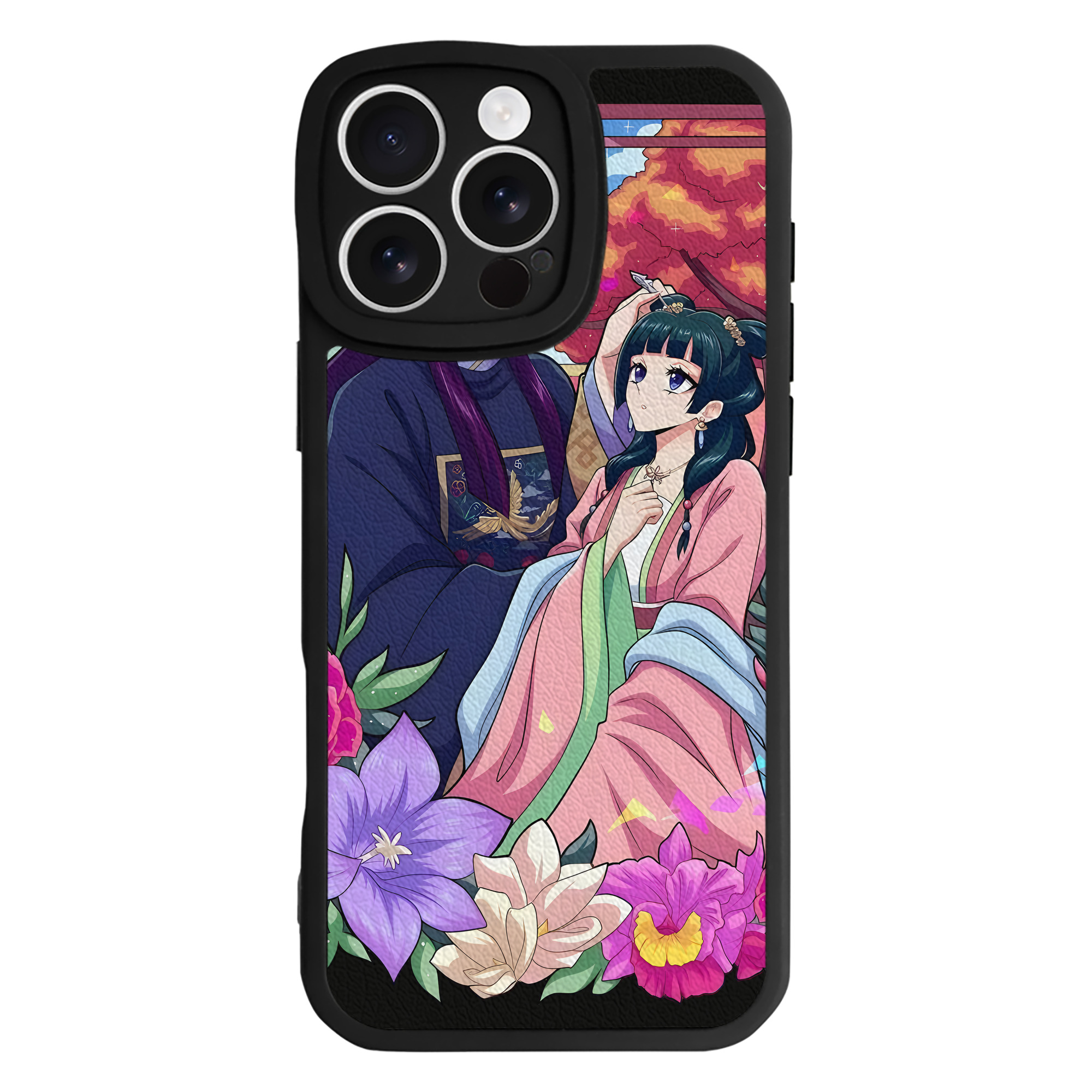 （画像用） 薬屋のひとりごと The Apothecary Diaries 【iPhone 16シリーズ対応】シリコンスマホケース（レザー調） 材質：シリコン